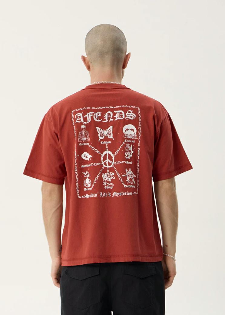 Afends Spiritual H/w Boxy Tee Vintage Ketchup. Afends Tees in Mens Tees & Mens T-shirts & Singlets. Code: M263014