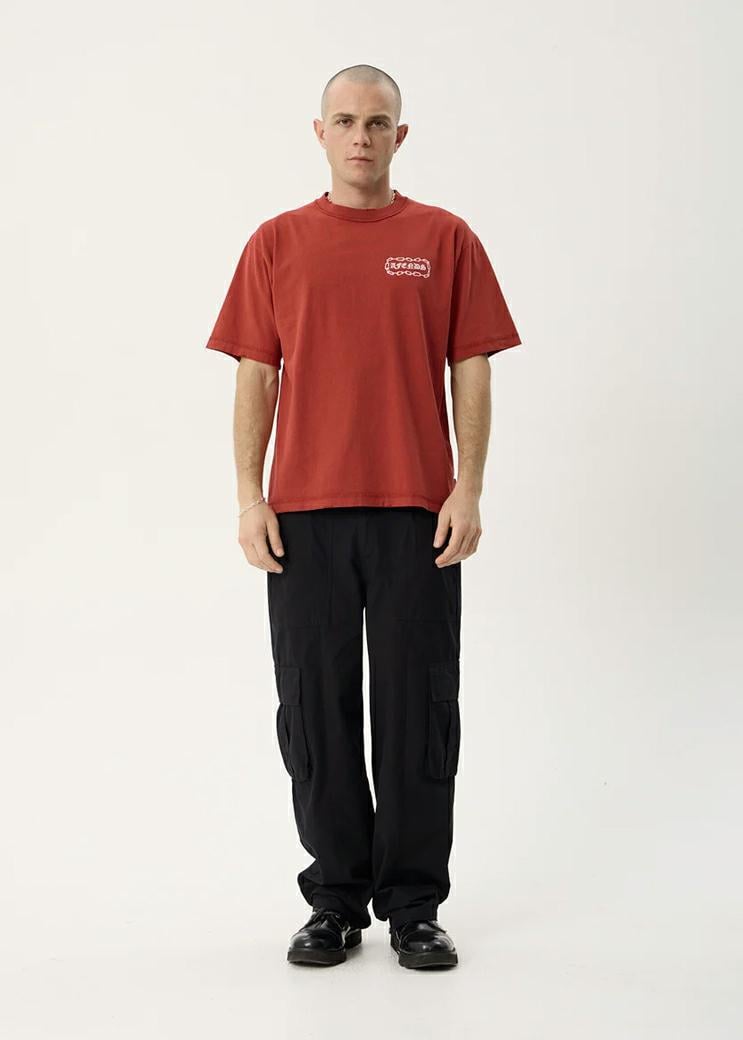 Afends Spiritual H/w Boxy Tee Vintage Ketchup. Afends Tees in Mens Tees & Mens T-shirts & Singlets. Code: M263014