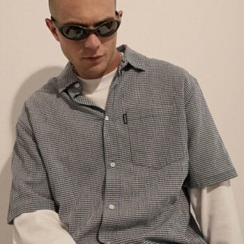 Afends Independent Ss Shirt Navy Check. Afends Shirts - Short Sleeve in Mens Shirts - Short Sleeve & Mens Shirts. Code: M263204