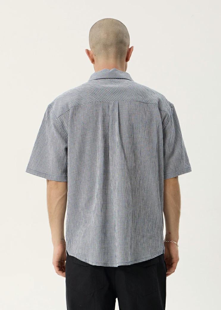 Afends Independent Ss Shirt Navy Check. Afends Shirts - Short Sleeve in Mens Shirts - Short Sleeve & Mens Shirts. Code: M263204
