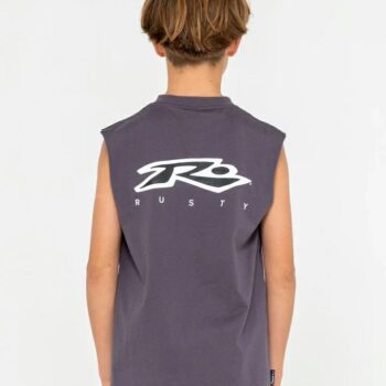Rusty Registered Muscle Boys Coal. Rusty Singlets & Tanks in Boys Singlets & Tanks & Boys T-shirts & Singlets. Code: MSB0104