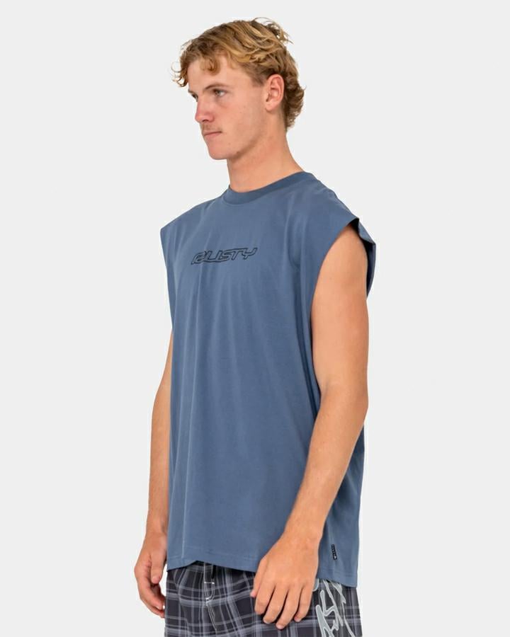 Rusty Flip Daddy Muscle China Blue. Rusty Singlets & Tanks in Mens Singlets & Tanks & Mens T-shirts & Singlets. Code: MSM0320