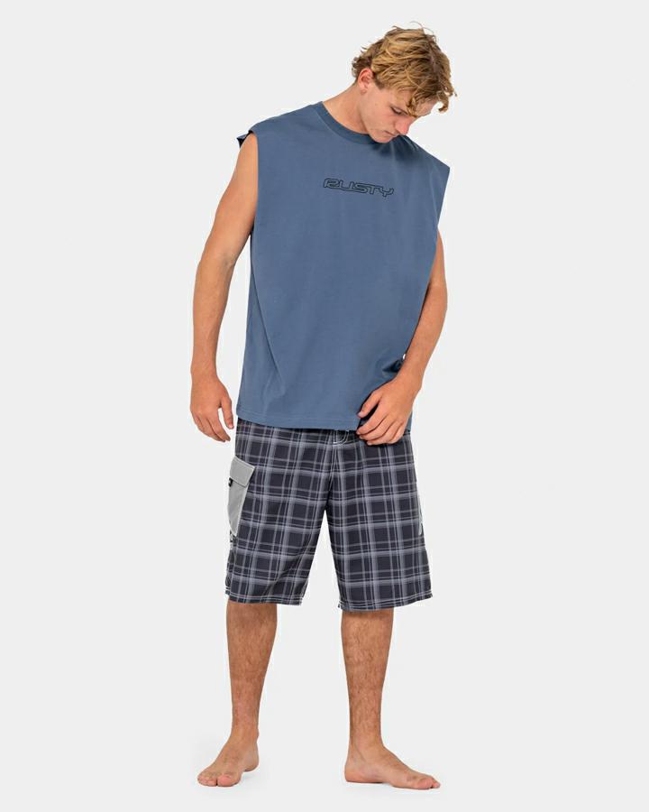 Rusty Flip Daddy Muscle China Blue. Rusty Singlets & Tanks in Mens Singlets & Tanks & Mens T-shirts & Singlets. Code: MSM0320