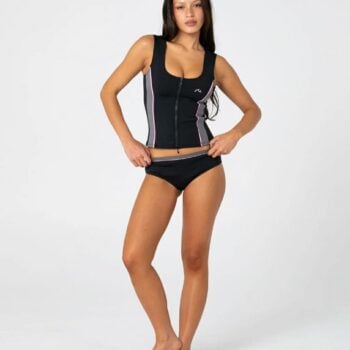 Rusty Farrah Scoop Zip Through Black / Pink. Rusty Swimwear - Separates in Womens Swimwear - Separates & Womens Swimwear. Code: SWL1849