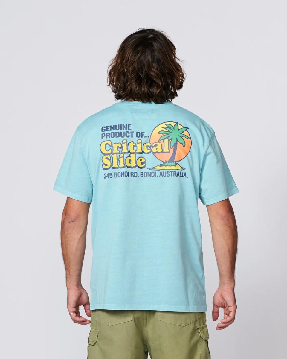 Critical Slide Society Oasis Tee Aqua. Critical Slide Society Tees in Mens Tees & Mens T-shirts & Singlets. Code: TE26001