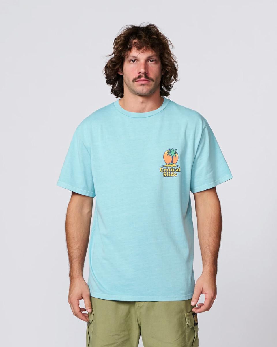 Critical Slide Society Oasis Tee Aqua. Critical Slide Society Tees in Mens Tees & Mens T-shirts & Singlets. Code: TE26001