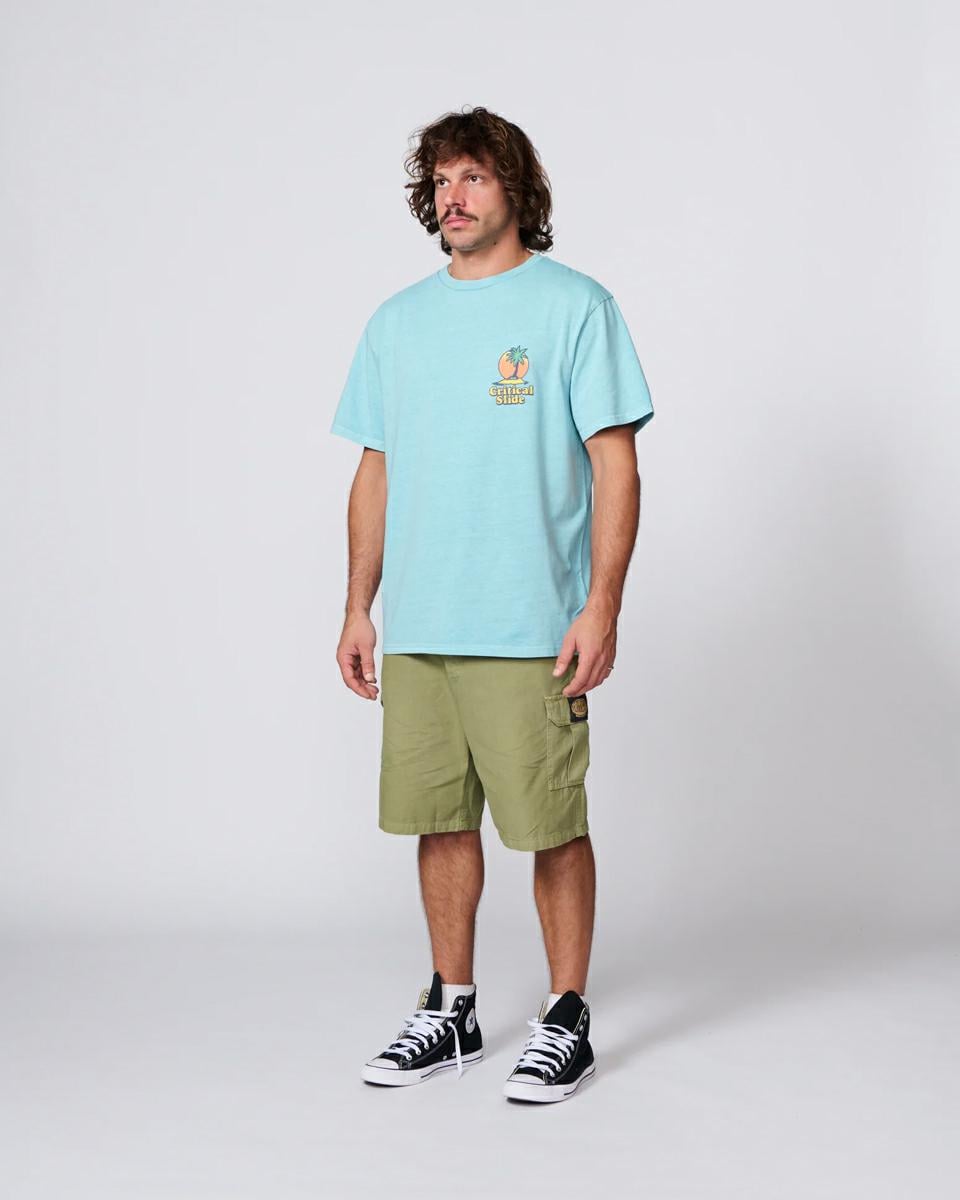 Critical Slide Society Oasis Tee Aqua. Critical Slide Society Tees in Mens Tees & Mens T-shirts & Singlets. Code: TE26001