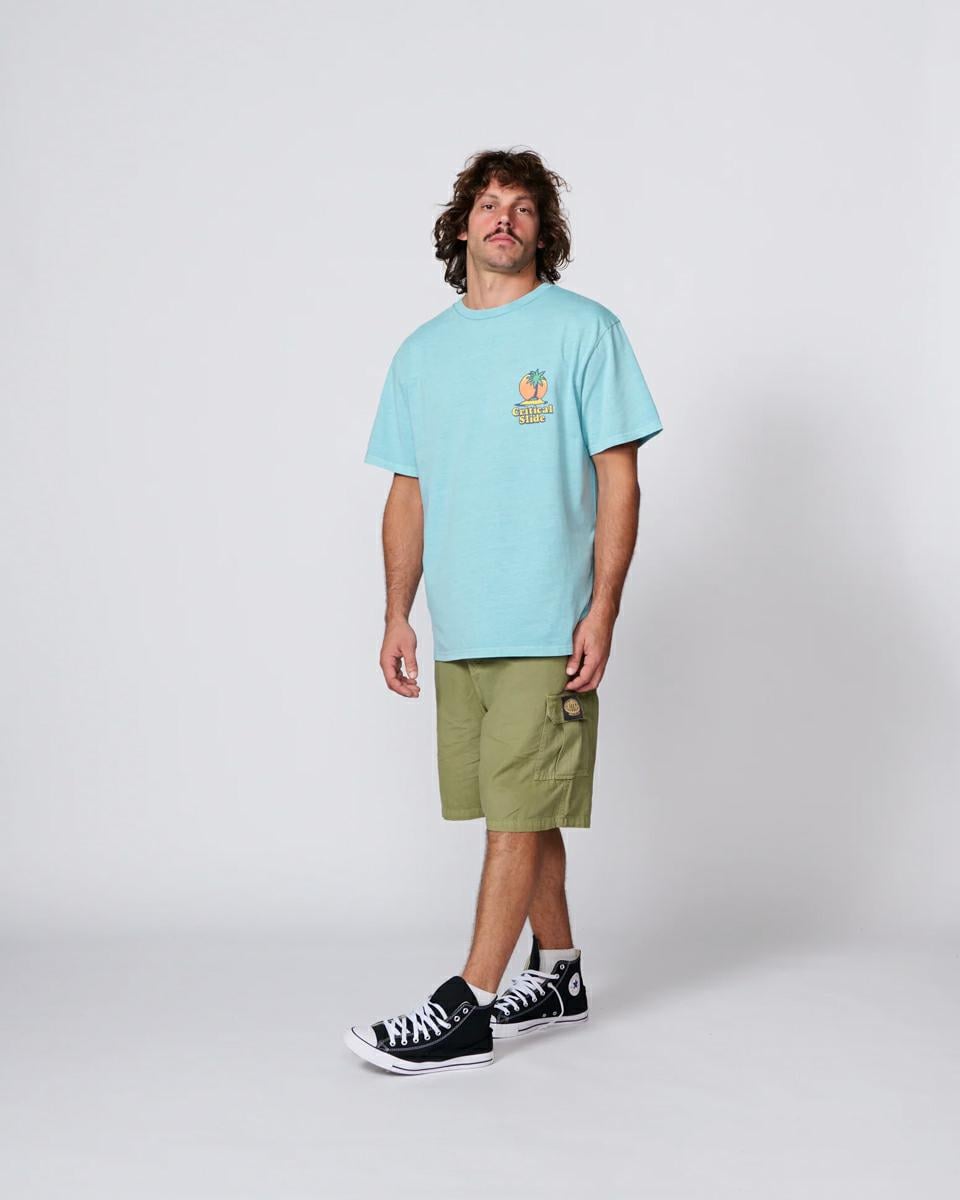 Critical Slide Society Oasis Tee Aqua. Critical Slide Society Tees in Mens Tees & Mens T-shirts & Singlets. Code: TE26001