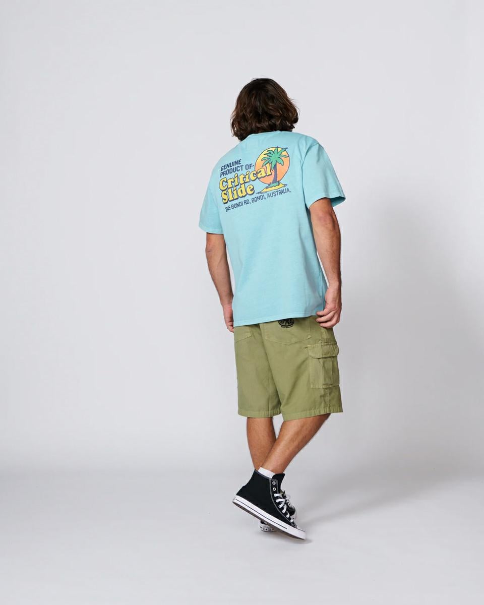 Critical Slide Society Oasis Tee Aqua. Critical Slide Society Tees in Mens Tees & Mens T-shirts & Singlets. Code: TE26001