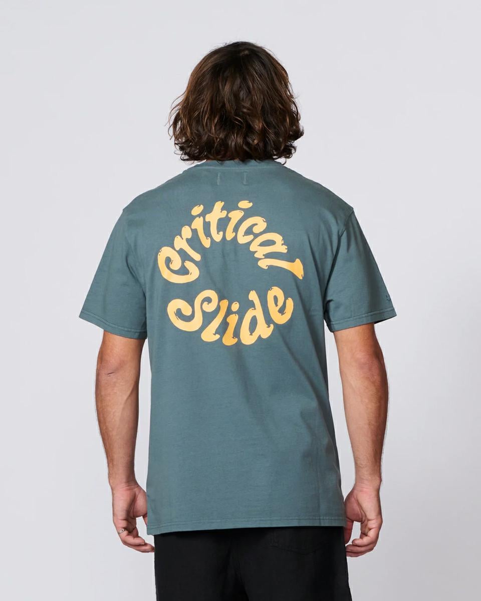 Critical Slide Society Spiral Tee Ocean. Critical Slide Society Tees in Mens Tees & Mens T-shirts & Singlets. Code: TE26003