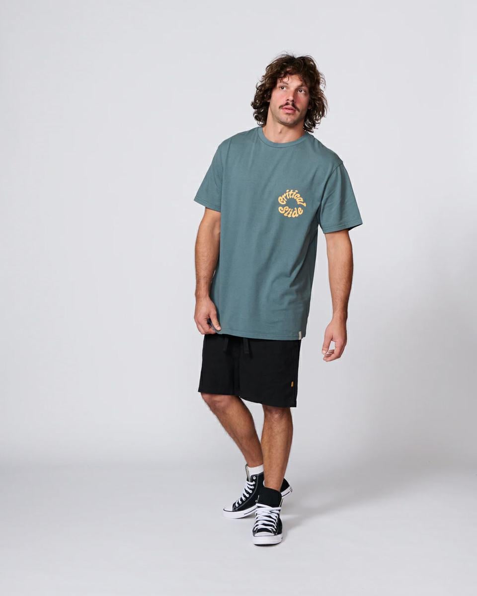 Critical Slide Society Spiral Tee Ocean. Critical Slide Society Tees in Mens Tees & Mens T-shirts & Singlets. Code: TE26003