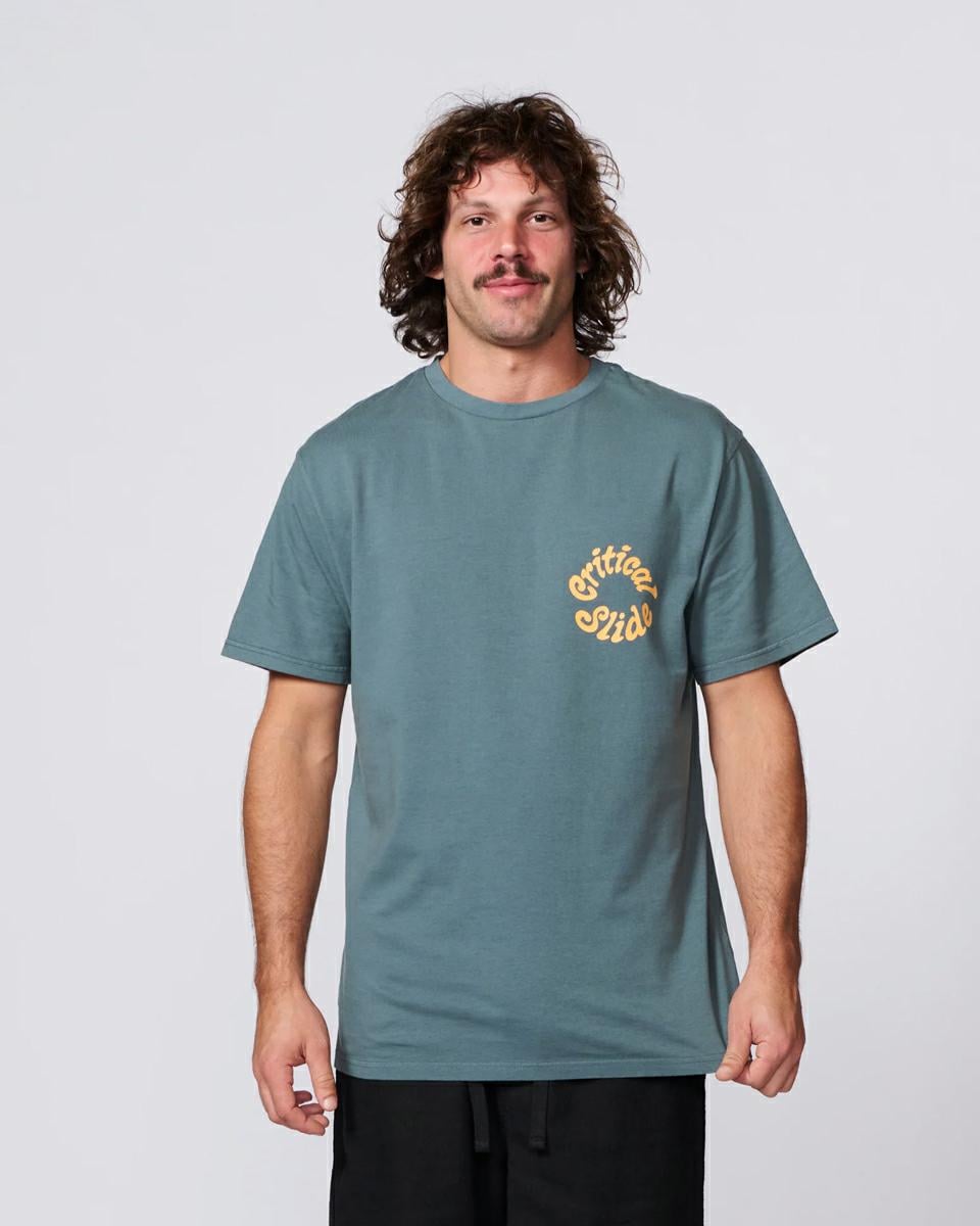 Critical Slide Society Spiral Tee Ocean. Critical Slide Society Tees in Mens Tees & Mens T-shirts & Singlets. Code: TE26003