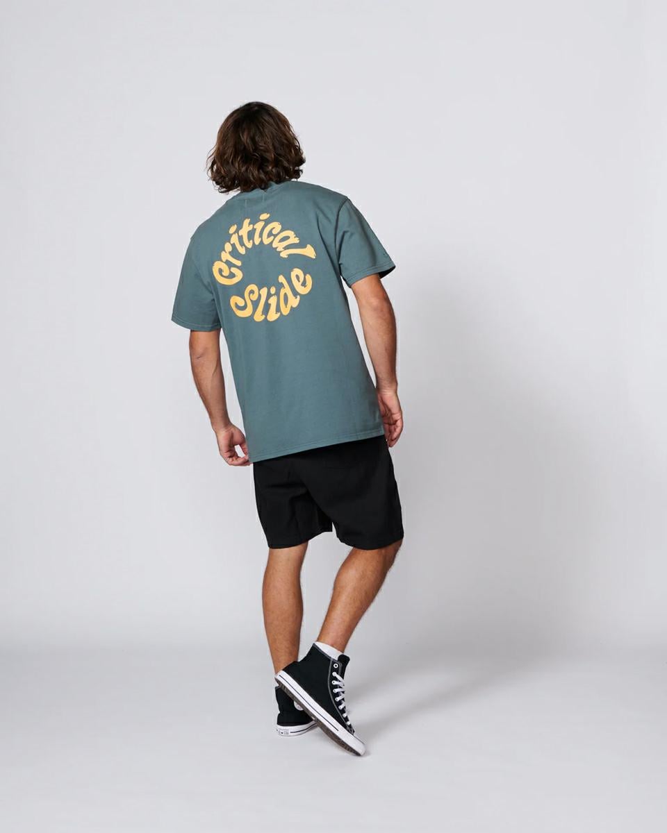 Critical Slide Society Spiral Tee Ocean. Critical Slide Society Tees in Mens Tees & Mens T-shirts & Singlets. Code: TE26003