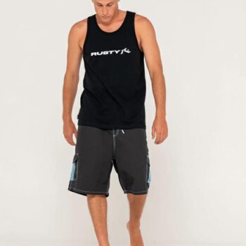 Rusty Vital Tank Black. Rusty Singlets & Tanks in Mens Singlets & Tanks & Mens T-shirts & Singlets. Code: TSM0529