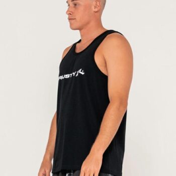 Rusty Vital Tank Black. Rusty Singlets & Tanks in Mens Singlets & Tanks & Mens T-shirts & Singlets. Code: TSM0529