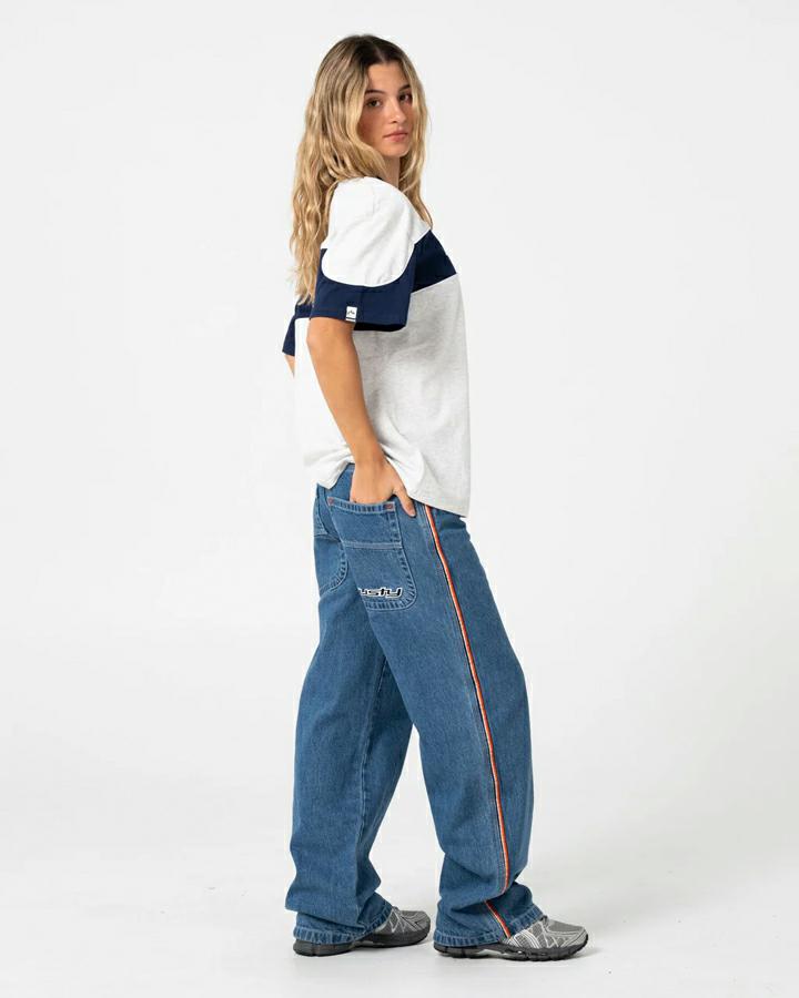 Rusty Kinetic Oversize Tee Ecru Marle. Rusty Tees in Womens Tees & Womens T-shirts & Singlets. Code: TTL1479