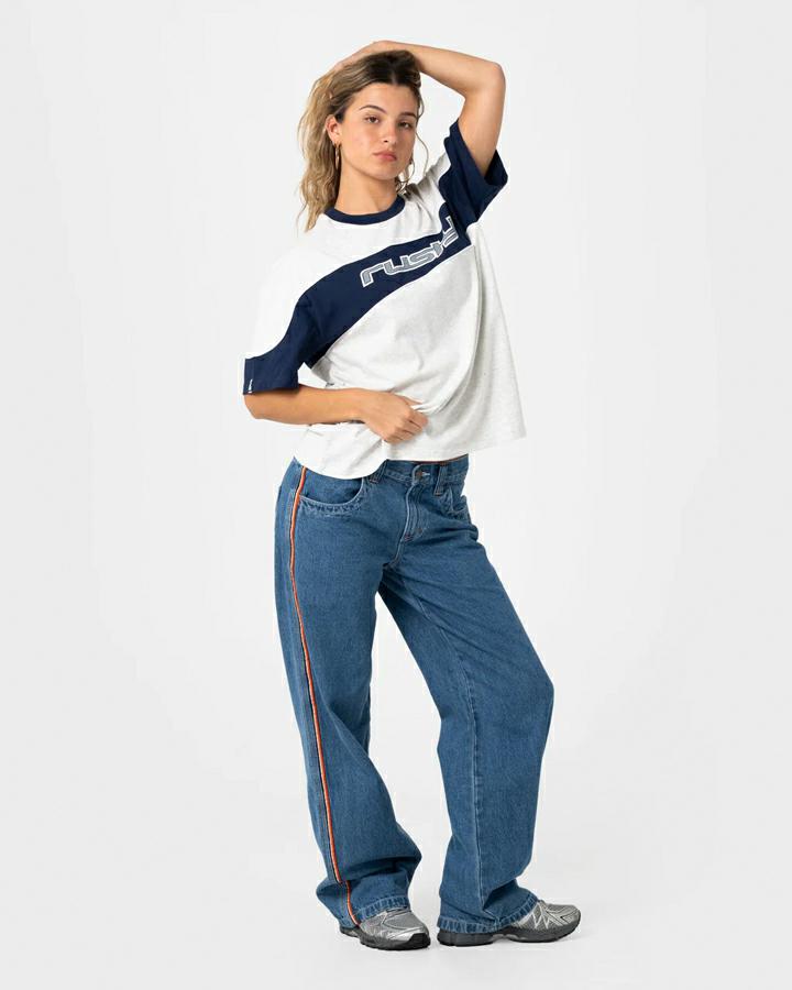 Rusty Kinetic Oversize Tee Ecru Marle. Rusty Tees in Womens Tees & Womens T-shirts & Singlets. Code: TTL1479