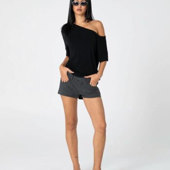Rusty Sally Slouch Off Shoulder Black. Rusty Tees in Womens Tees & Womens T-shirts & Singlets. Code: TTL1491