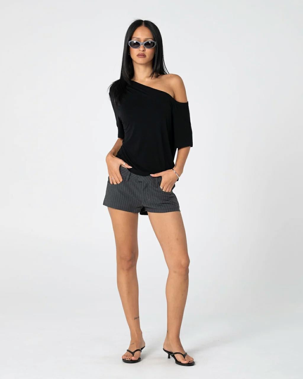 Rusty Sally Slouch Off Shoulder Black. Rusty Tees in Womens Tees & Womens T-shirts & Singlets. Code: TTL1491