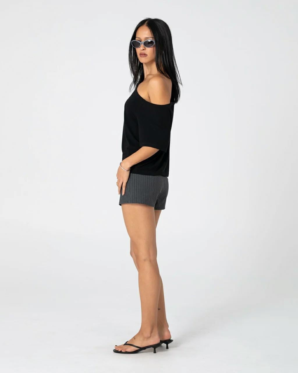 Rusty Sally Slouch Off Shoulder Black. Rusty Tees in Womens Tees & Womens T-shirts & Singlets. Code: TTL1491