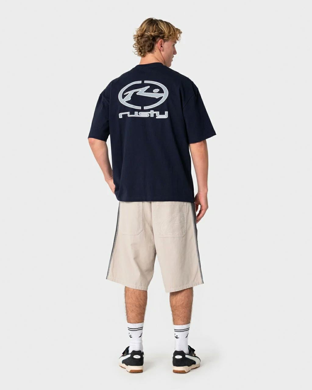Rusty Turbo Short Sleeve Tee Navy Blue. Rusty Tees in Mens Tees & Mens T-shirts & Singlets. Code: TTM3043
