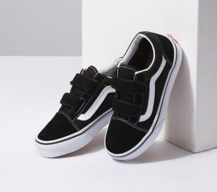 Vans Old Skool V Boys Black True White. Vans Shoes in Toddlers Shoes & Toddlers Footwear. Code: VN-0VHE6BT