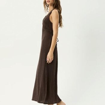 Afends Focus Seersucker Maxi Dre Coffee. Afends Dresses in Womens Dresses & Womens Skirts, Dresses & Jumpsuits. Code: W241809