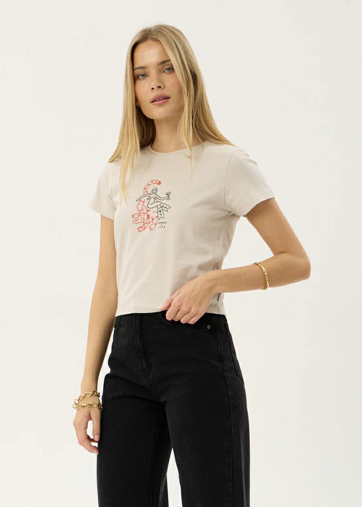 Afends Subliminal Baby Tee Moonbeam. Afends Tees in Womens Tees & Womens T-shirts & Singlets. Code: W263003