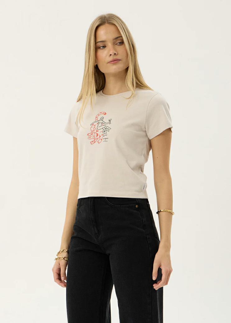 Afends Subliminal Baby Tee Moonbeam. Afends Tees in Womens Tees & Womens T-shirts & Singlets. Code: W263003