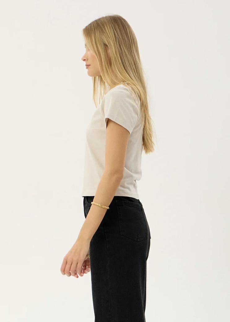 Afends Subliminal Baby Tee Moonbeam. Afends Tees in Womens Tees & Womens T-shirts & Singlets. Code: W263003