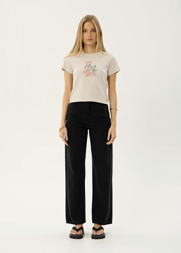Afends Subliminal Baby Tee Moonbeam. Afends Tees in Womens Tees & Womens T-shirts & Singlets. Code: W263003