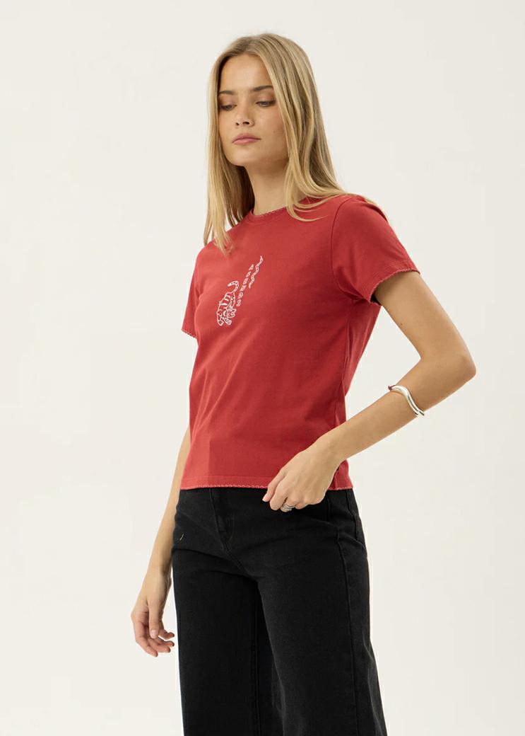 Afends Real Life Regular Tee Vintage Ketchup. Afends Tees in Womens Tees & Womens T-shirts & Singlets. Code: W263005