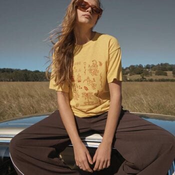Afends Holly Os Tee Mango. Afends Tees in Womens Tees & Womens T-shirts & Singlets. Code: W263013