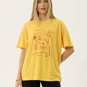 Afends Holly Os Tee Mango. Afends Tees in Womens Tees & Womens T-shirts & Singlets. Code: W263013