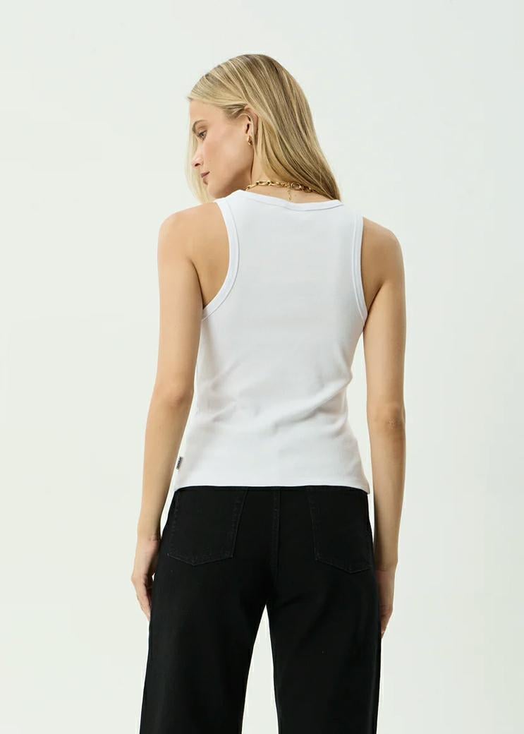 Afends Wild Rose Rib Singlet White. Afends Singlets & Tanks in Womens Singlets & Tanks & Womens T-shirts & Singlets. Code: W263081