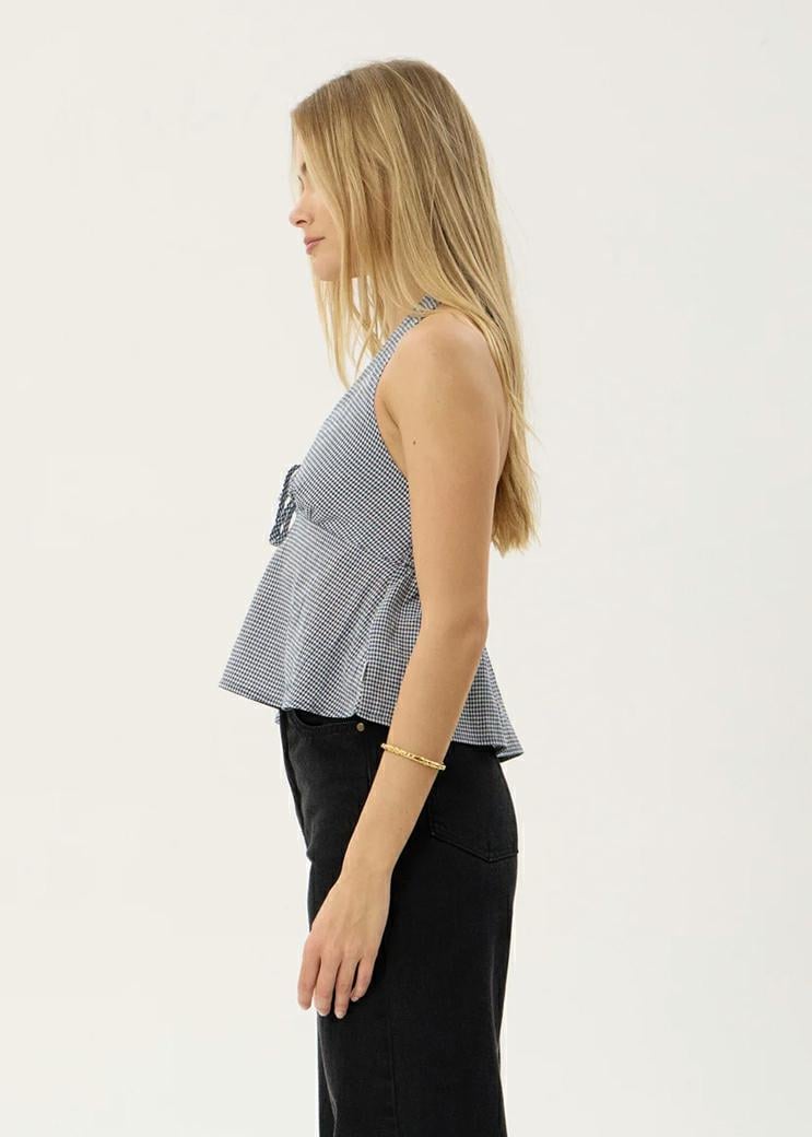 Afends Delfina Halter Top Indy Navy Check. Afends Fashion Tops in Womens Fashion Tops & Womens Tops. Code: W263104