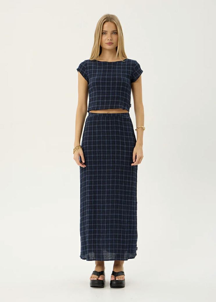 Afends Darcy Seersucker Top Thea Midnight Check. Afends Fashion Tops in Womens Fashion Tops & Womens Tops. Code: W263106