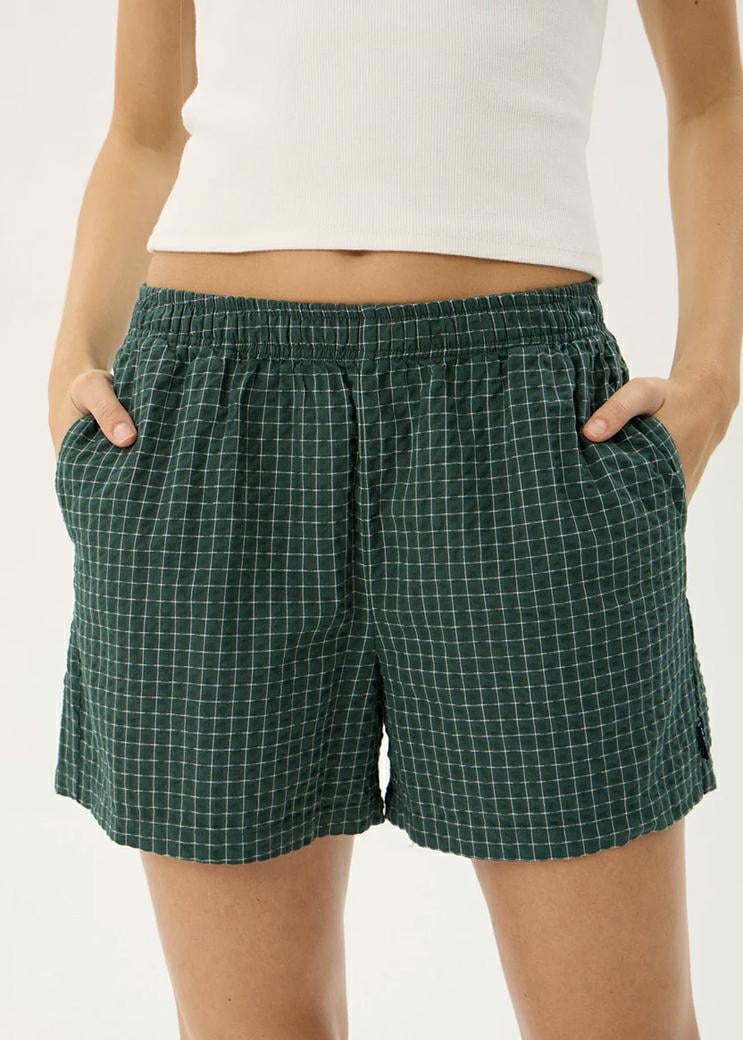 Afends Reverb Short Pine Check. Afends Walkshorts - Elastic Waist in Womens Walkshorts - Elastic Waist & Womens Shorts. Code: W263302