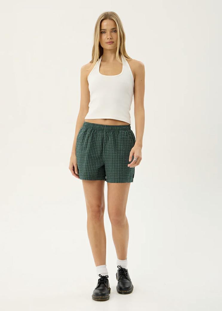 Afends Reverb Short Pine Check. Afends Walkshorts - Elastic Waist in Womens Walkshorts - Elastic Waist & Womens Shorts. Code: W263302