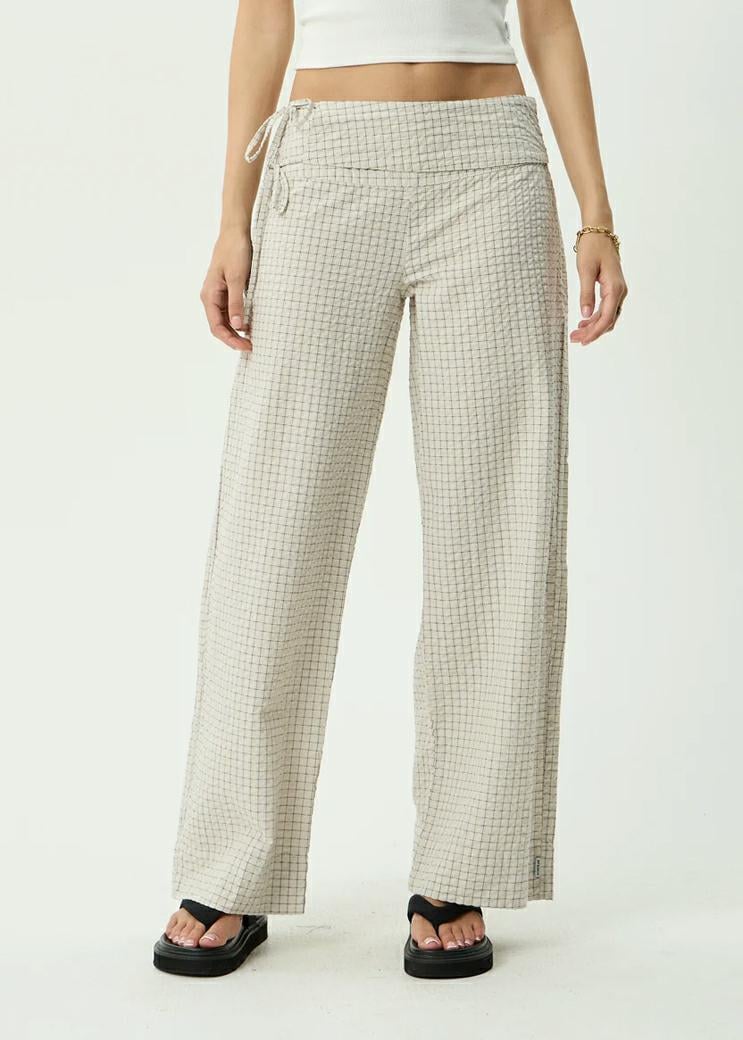 Afends Sofia Wide Leg Pant Reverb Moonbeam Chec. Afends Pants in Womens Pants & Womens Pants & Jeans. Code: W263402