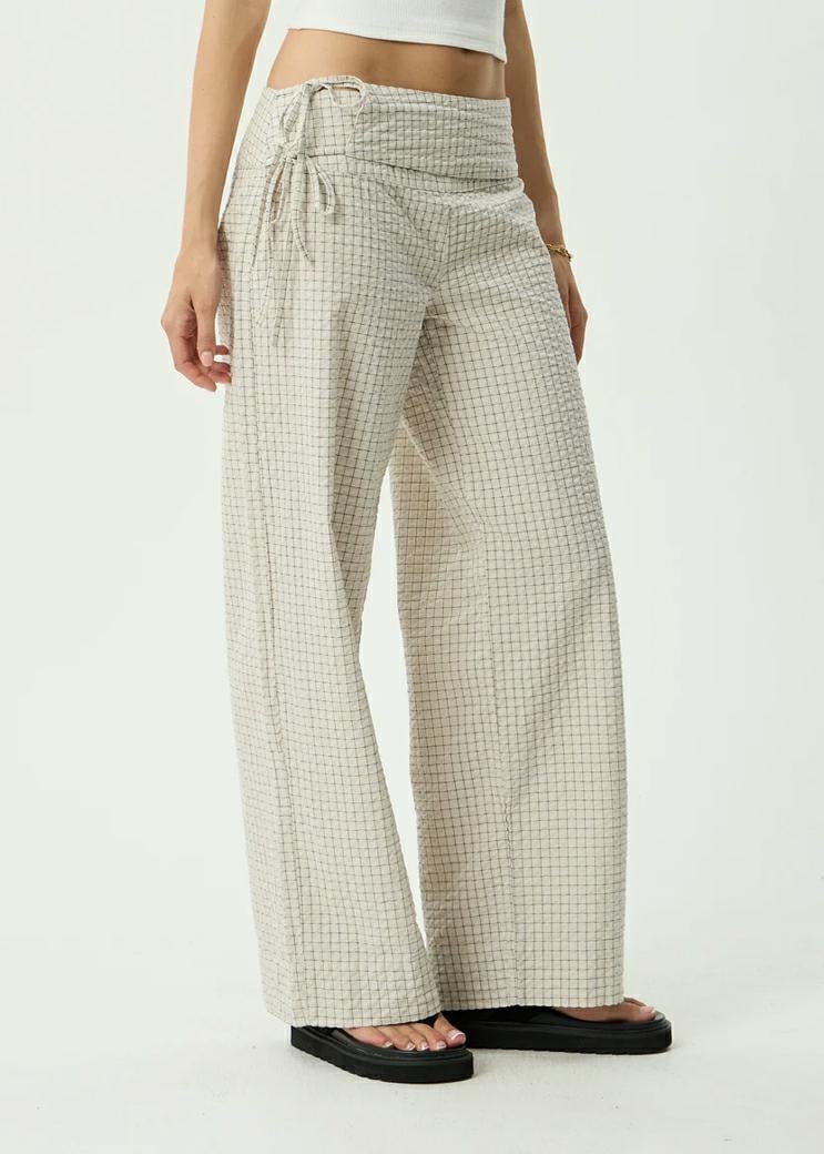 Afends Sofia Wide Leg Pant Reverb Moonbeam Chec. Afends Pants in Womens Pants & Womens Pants & Jeans. Code: W263402
