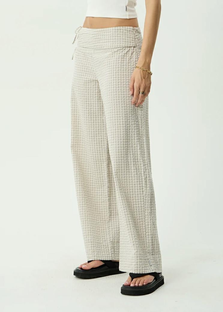 Afends Sofia Wide Leg Pant Reverb Moonbeam Chec. Afends Pants in Womens Pants & Womens Pants & Jeans. Code: W263402