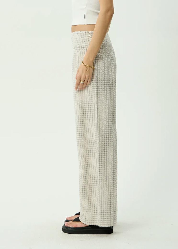Afends Sofia Wide Leg Pant Reverb Moonbeam Chec. Afends Pants in Womens Pants & Womens Pants & Jeans. Code: W263402