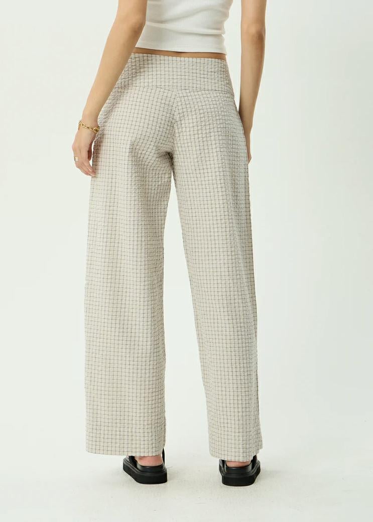 Afends Sofia Wide Leg Pant Reverb Moonbeam Chec. Afends Pants in Womens Pants & Womens Pants & Jeans. Code: W263402