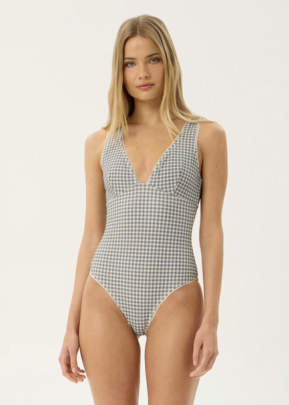 Afends Vice One Piece Alpine Check. Afends Swimwear - One Piece in Womens Swimwear - One Piece & Womens Swimwear. Code: W263705