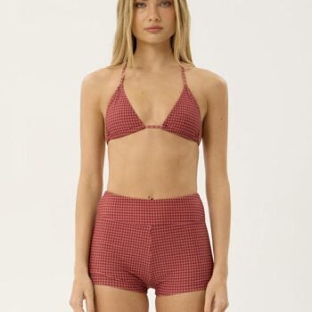 Afends Indy Bikini Top Rose Check. Afends Swimwear - Separates in Womens Swimwear - Separates & Womens Swimwear. Code: W263706