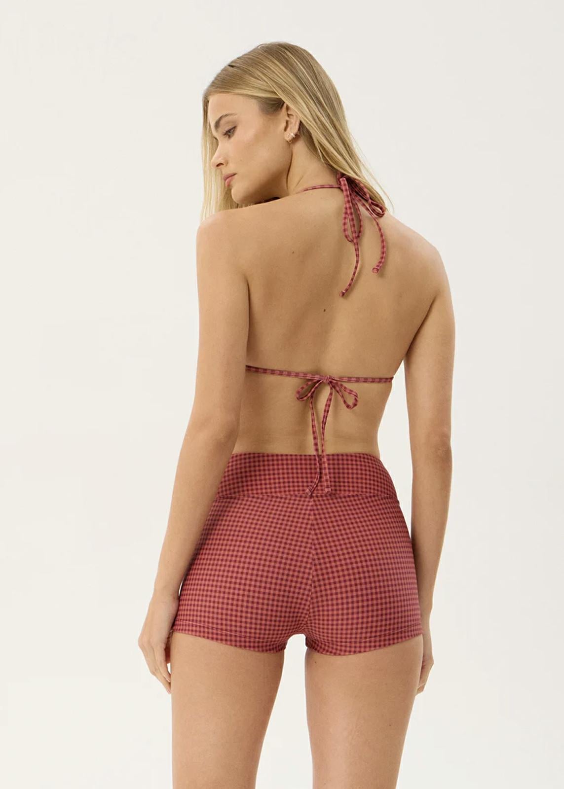 Afends Indy Bikini Top Rose Check. Afends Swimwear - Separates in Womens Swimwear - Separates & Womens Swimwear. Code: W263706