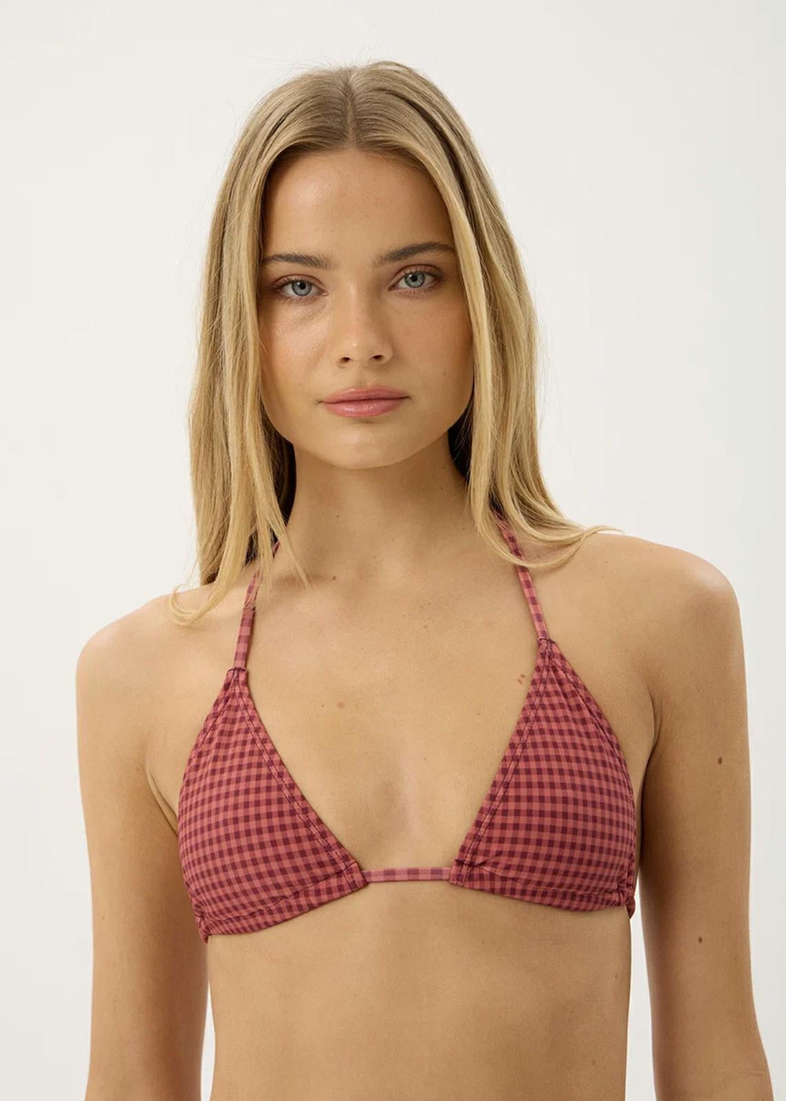 Afends Indy Bikini Top Rose Check. Afends Swimwear - Separates in Womens Swimwear - Separates & Womens Swimwear. Code: W263706