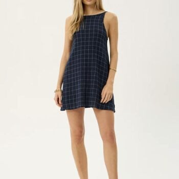 Afends Sammy Seersucker Mini Dre Thea Midnight Check. Afends Dresses in Womens Dresses & Womens Skirts, Dresses & Jumpsuits. Code: W263802