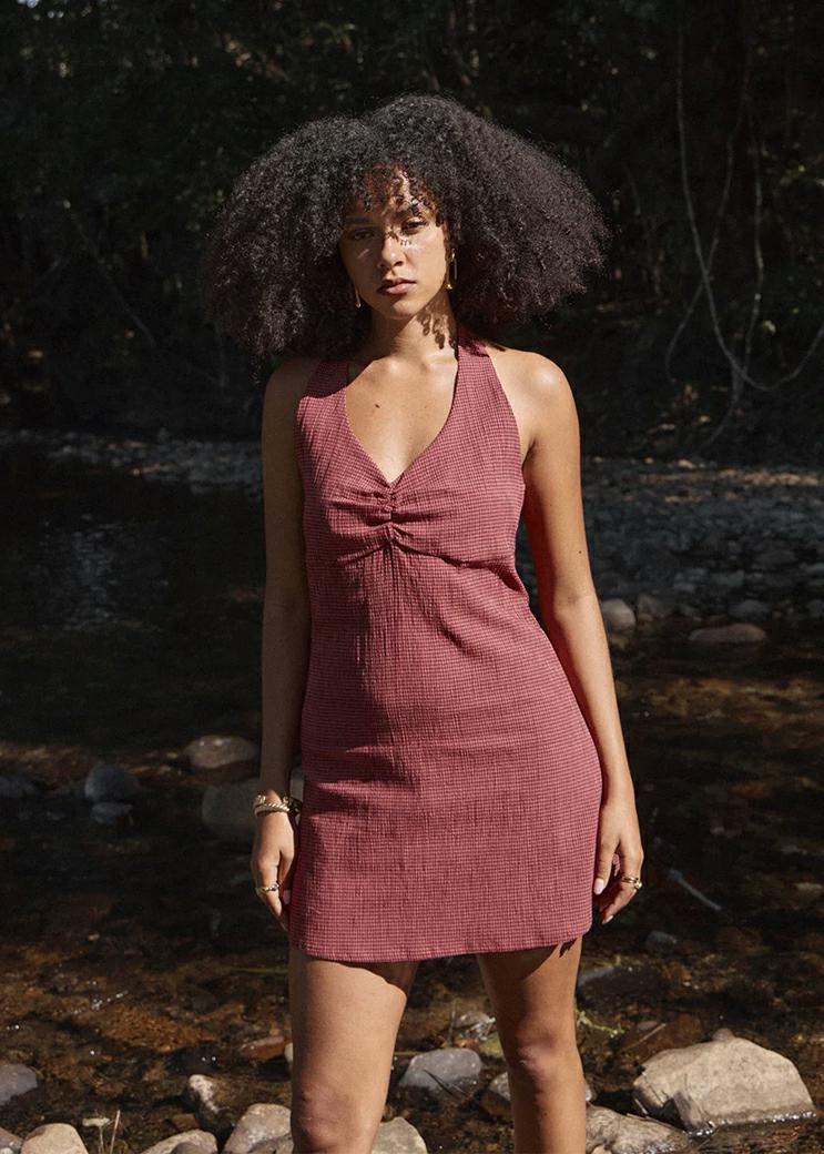 Afends Montana Mini Dress Indt Rose Check. Afends Dresses in Womens Dresses & Womens Skirts, Dresses & Jumpsuits. Code: W263804